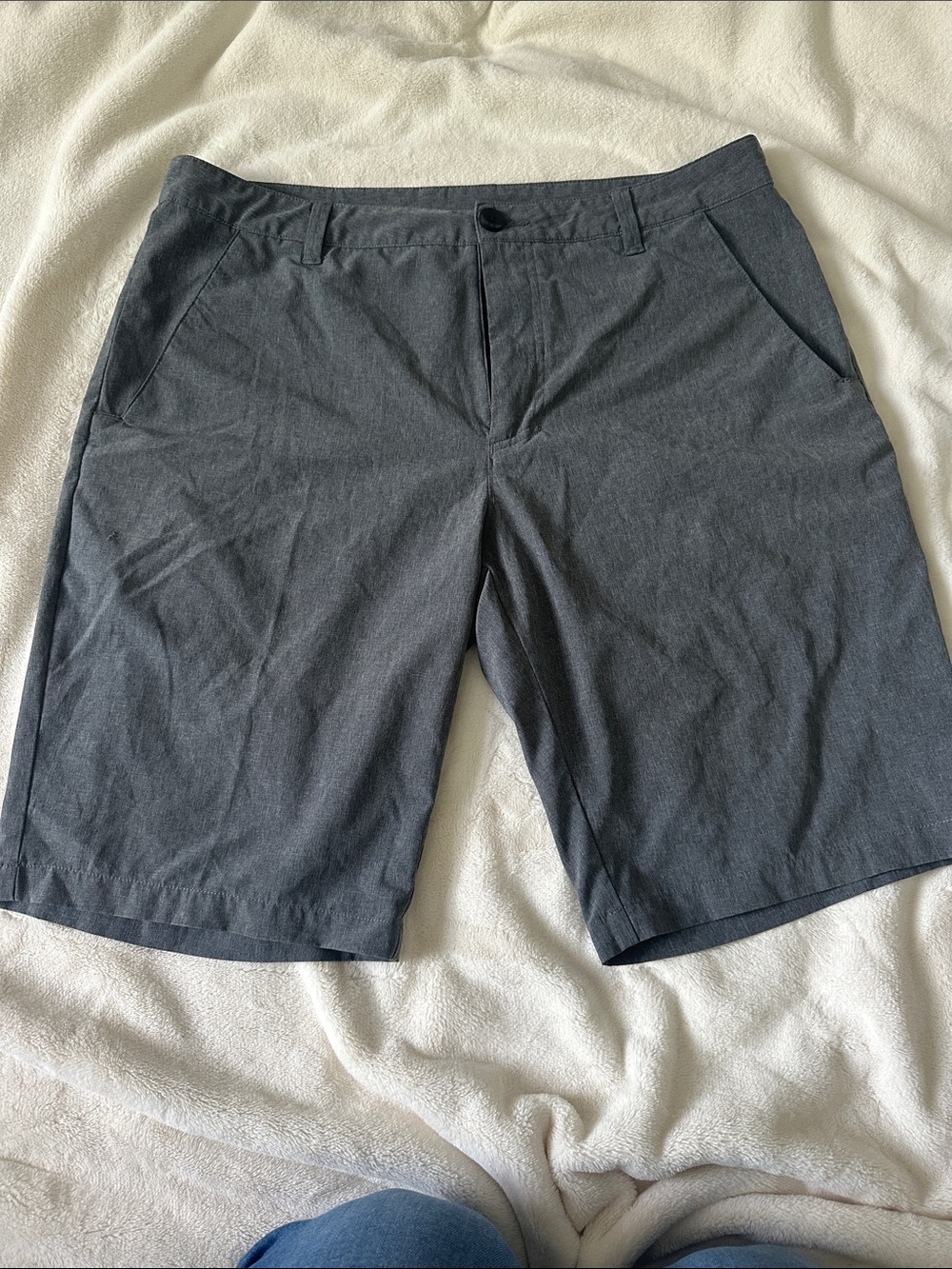 Oakley Men's Flat-Front Charcoal Shorts
